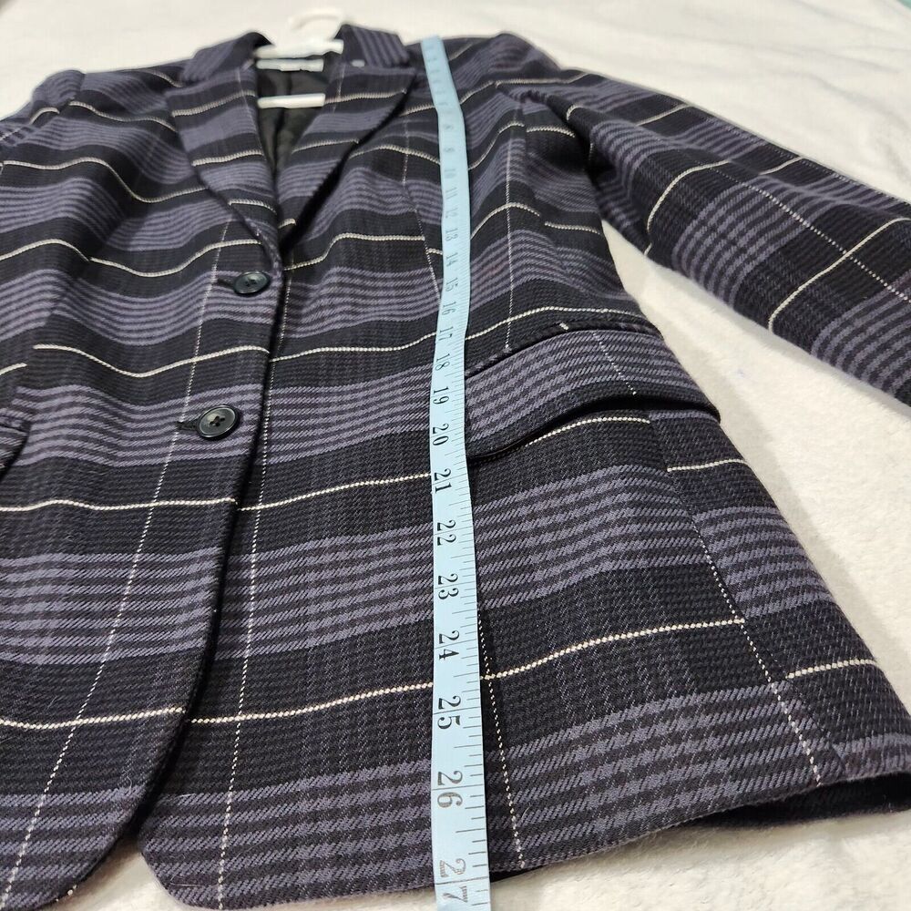 Free Assembly Blazer For Women Size Small Relaxed Fit Plaid Long sleeve - Picture 6 of 14